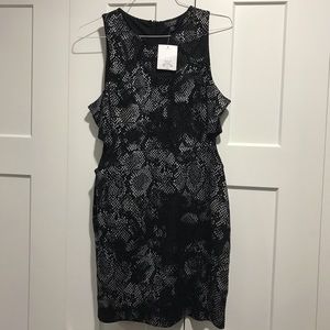 NEW TOPSHOP Cutout Bodycon Dress, SIZE 12